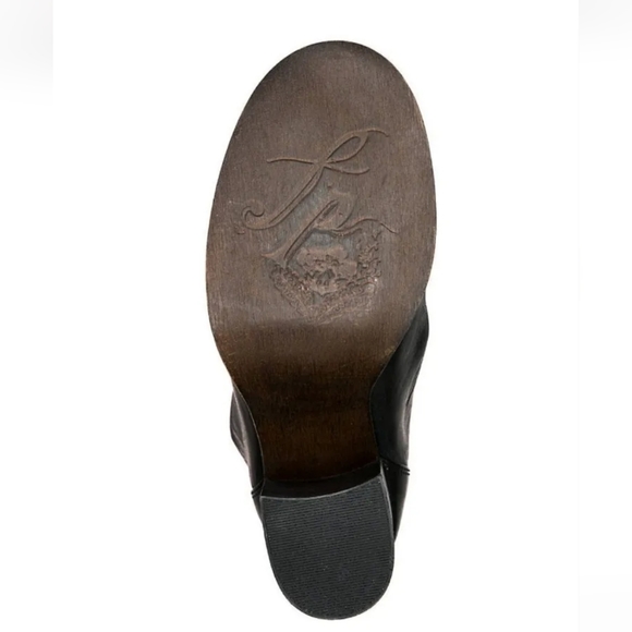 Free People Elle Block Heel Boots Black$198.00 Size 41/EU/9.5-10M US - Picture 6 of 7